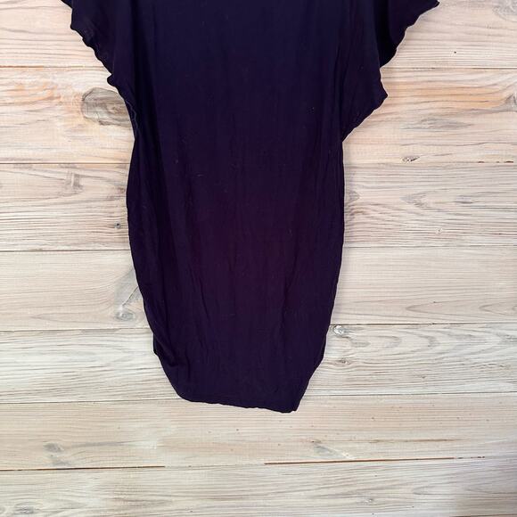 Motherhood Maternity Lace Top Short Sleeve Blouse - Picture 3 of 5